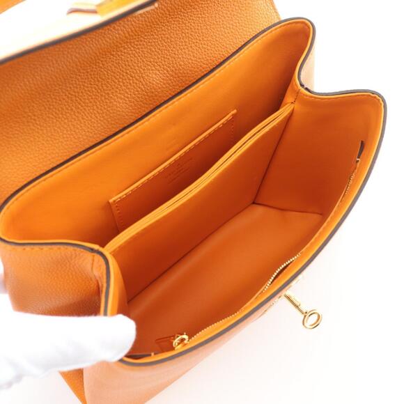 LOUIS VUITTON Rose des Vents PM Handbag Leather Calfskin Women's Orange M53818 - Picture 4 of 10